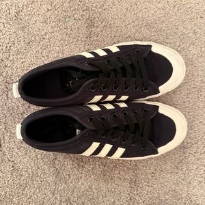 adidas Black and White Athletic Shoes